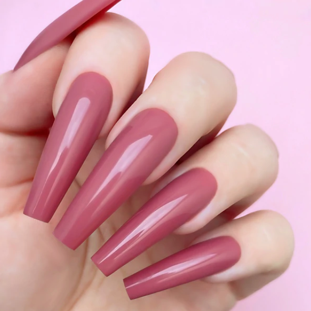 luzimaisa New Matte Pink Color Frosted Nail Paint ROSE PINK