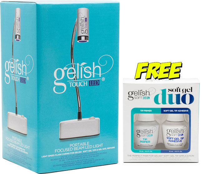Gelish Touch LED Light ( Free Gelish Soft Gel duo)