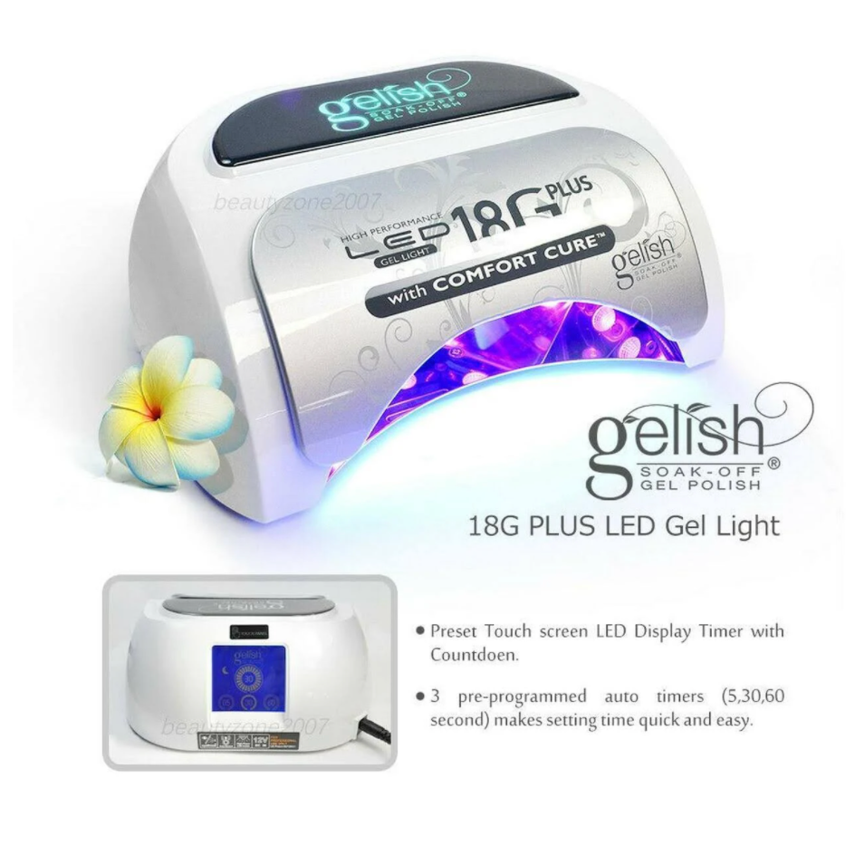 Gelish 18g Plus LED Light with Comfort Cure